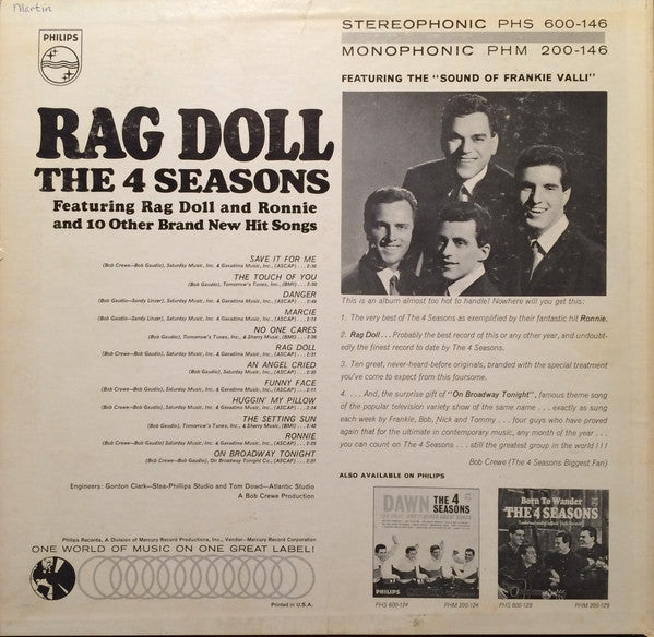 Four Seasons, The - Rag Doll