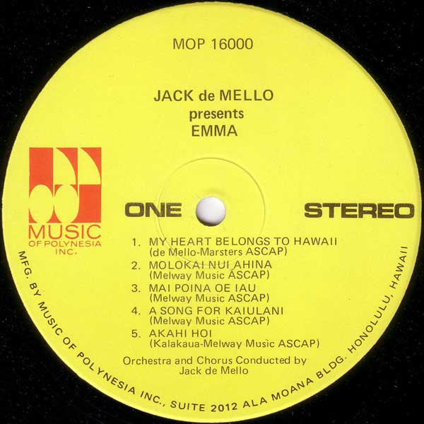 Emma Veary - Jack de Mello Presents Emma