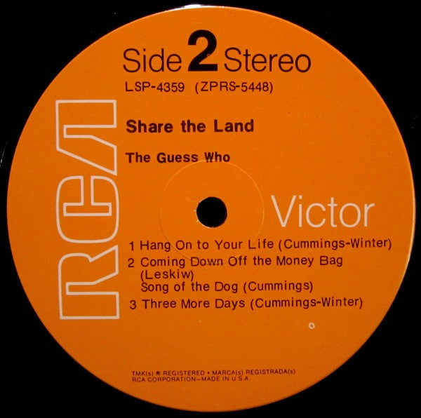 Guess Who, The - Share The Land