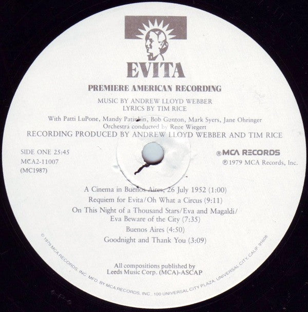 Evita: Premiere American Recording