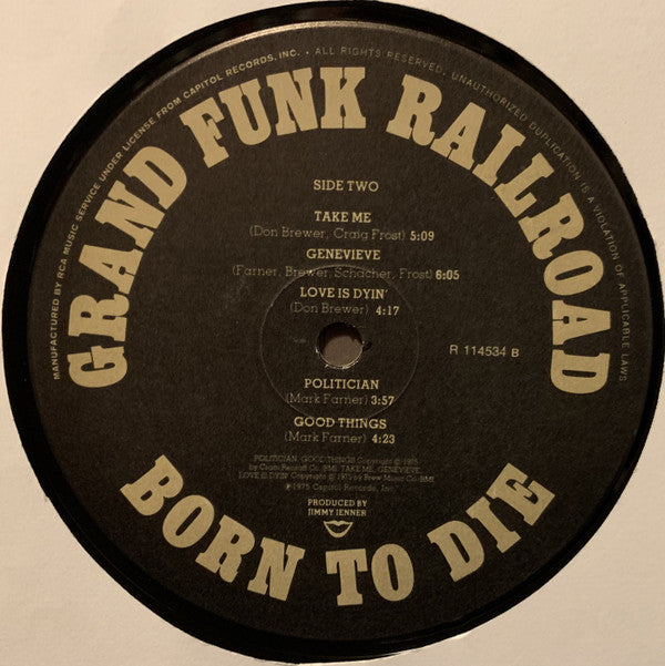 Grand Funk Railroad - Born To Die