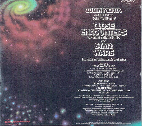 Zubin Mehta Conducts Los Angeles Philharmonic Orchestra - Suites From Star Wars And Close Encounters Of The Third Kind
