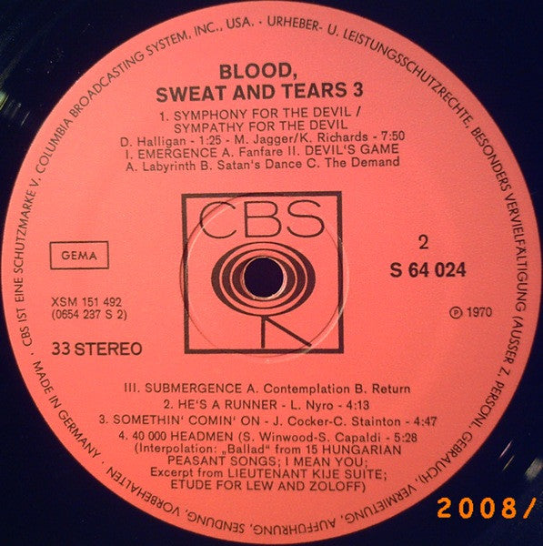 Blood, Sweat & Tears 3