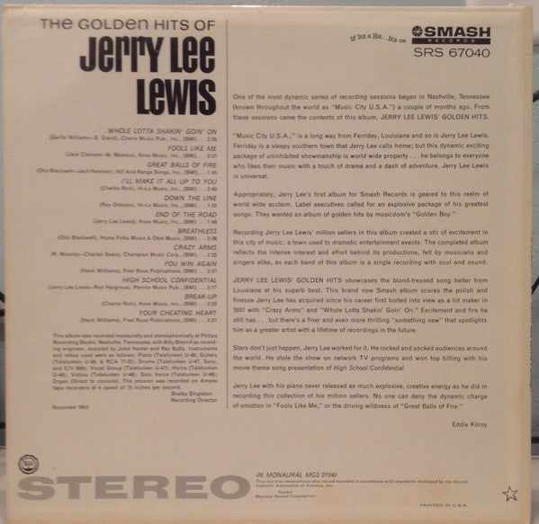 The Golden Hits Of Jerry Lee Lewis