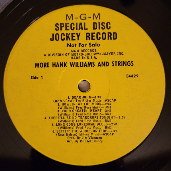 More Hank Williams And Strings