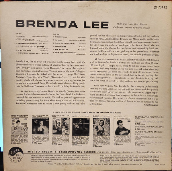 Brenda Lee