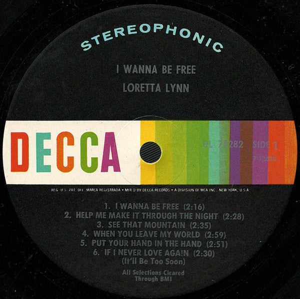 Loretta Lynn - I Wanna Be Free