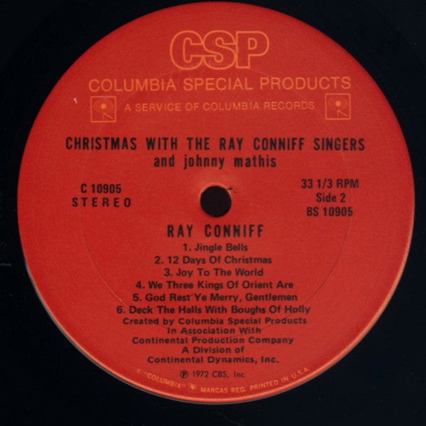 Christmas With Johnny Mathis And The Ray Conniff Singers / Christmas With The Ray Conniff Singers And Johnny Mathis