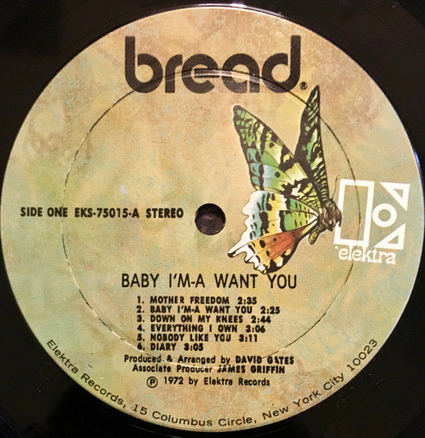 Bread - Baby I'm-A Want You