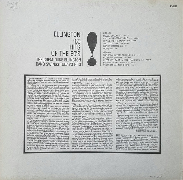 Ellington '65 (Hits Of The 60's)