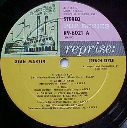 French Style by Dean Martin – Record Selector