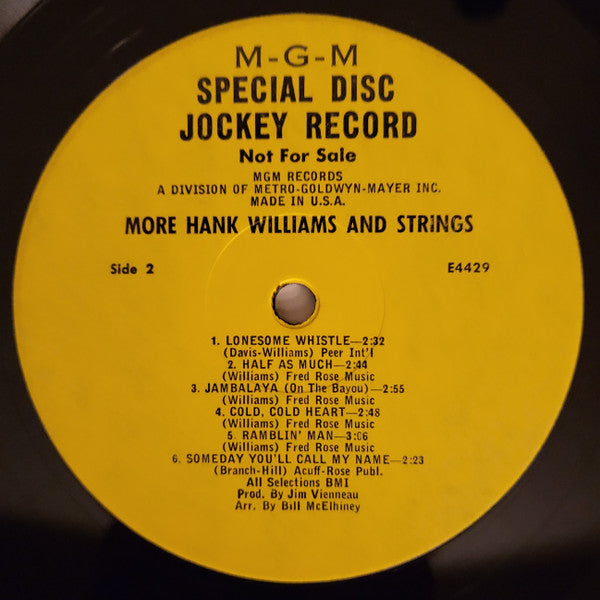 More Hank Williams And Strings