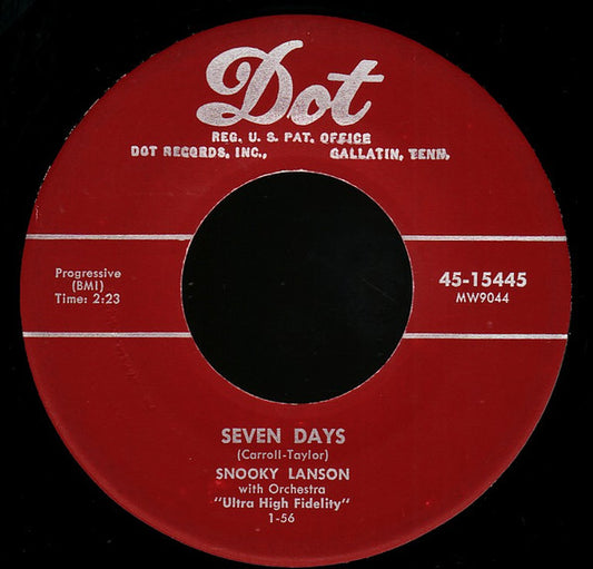 Seven Days / Tippity Top