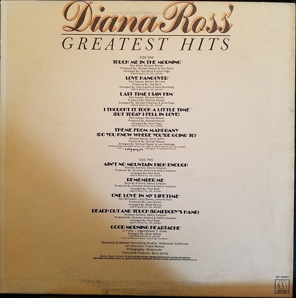 Diana Ross' Greatest Hits