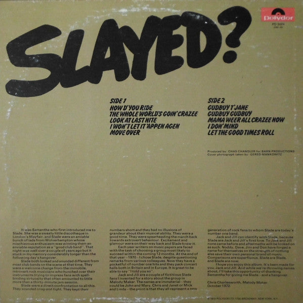 Slade - Slayed?