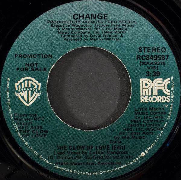 The Glow Of Love by Change – Record Selector