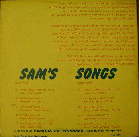 Sam's Songs