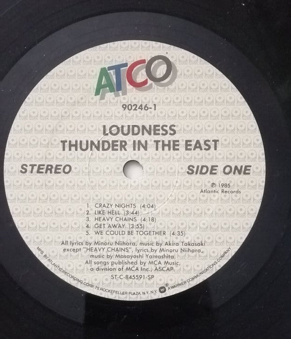 Loudness - Thunder In The East