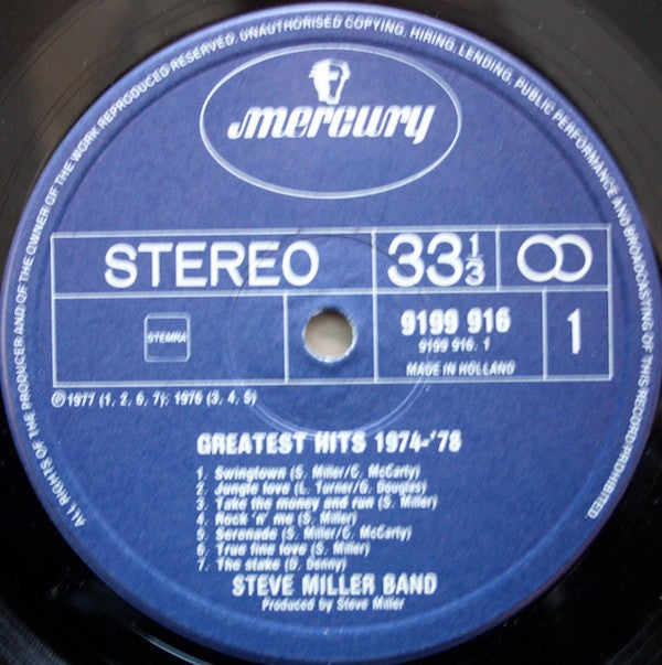 Steve Miller Band - Greatest Hits 1974-78