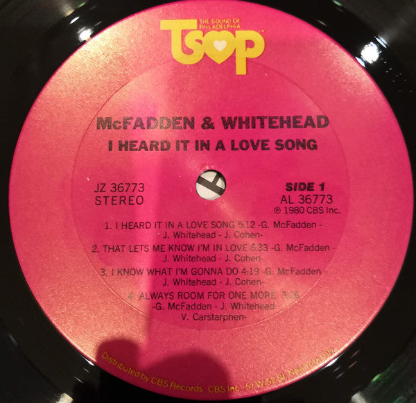 McFadden & Whitehead - I Heard It In A Love Song