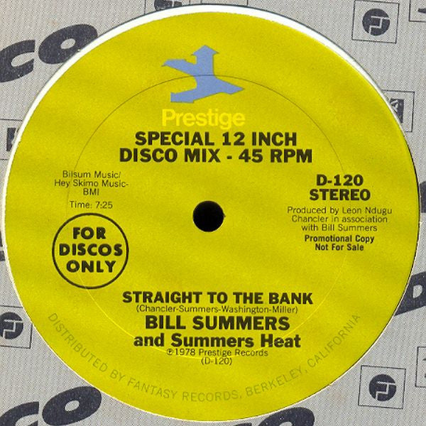 Bill Summers & Summers Heat - Straight To The Bank