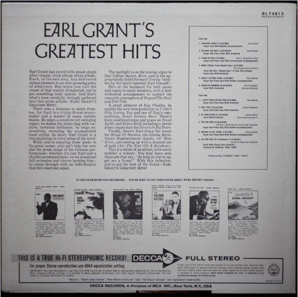 Earl Grant's Greatest Hits