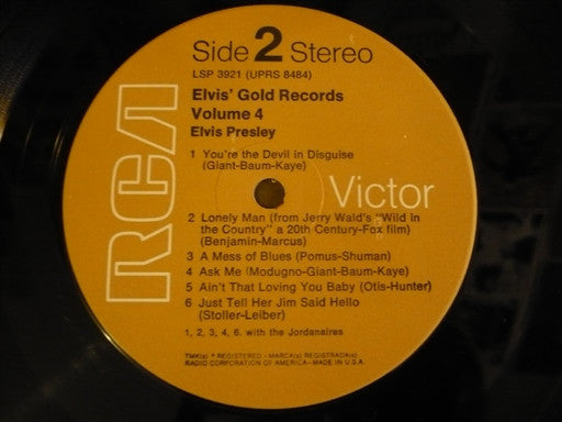 Elvis' Gold Records - Volume 4