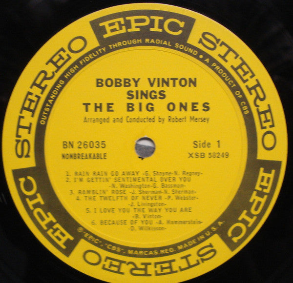 Bobby Vinton Sings The Big Ones