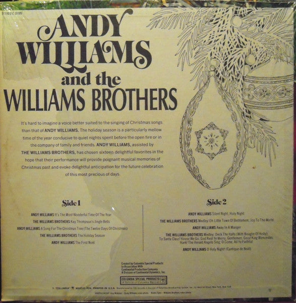 Christmas With Andy Williams And The Williams Brothers