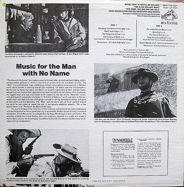 Hugo Montenegro And His Orchestra - Music From "The Good, The Bad And The Ugly" & "A Fistful Of Dollars" & "For A Few Dollars More"