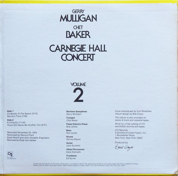 Carnegie Hall Concert Volume 2