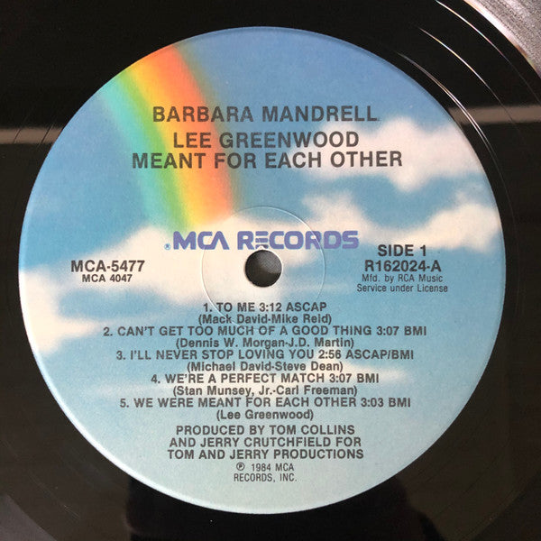 Barbara Mandrell / Lee Greenwood - Meant For Each Other