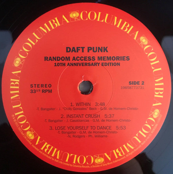 Daft Punk 'Random Access Memories' 10th-Anniversary Edition Announced