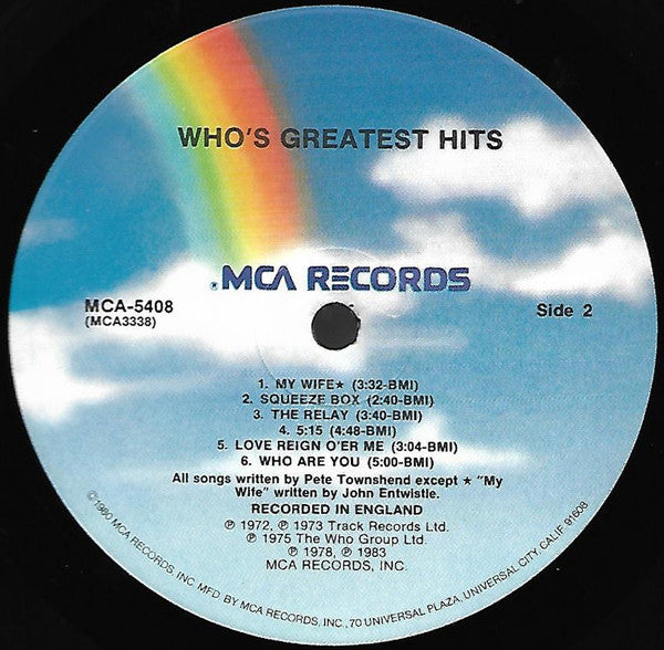 Who's Greatest Hits