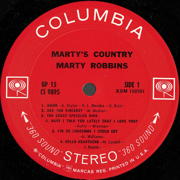 Marty Robbins - Marty's Country
