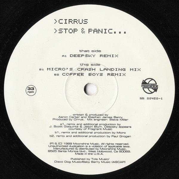 Cirrus - Stop & Panic (Remixes)