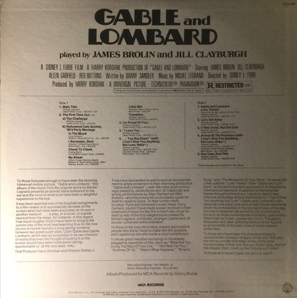 Gable And Lombard (Music From The Original Motion Picture Soundtrack)