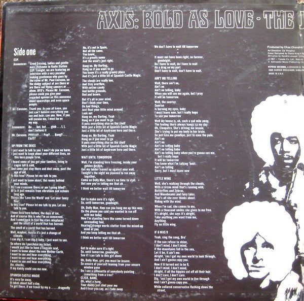 Jimi Hendrix Experience, The - Axis: Bold As Love