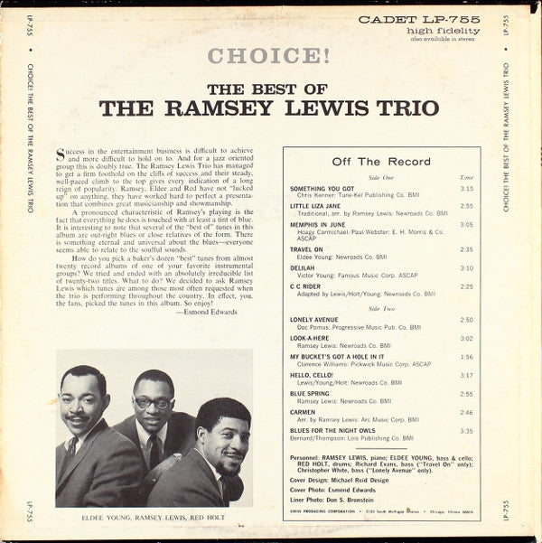 Choice!: The Best Of The Ramsey Lewis Trio