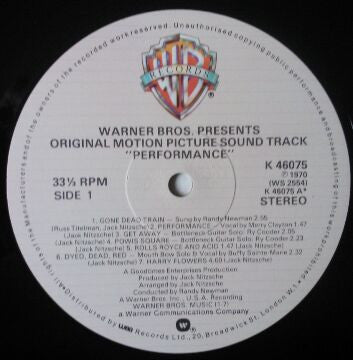 Various - Performance: Original Motion Picture Sound Track