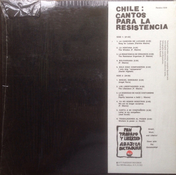 Chile: Songs For The Resistance