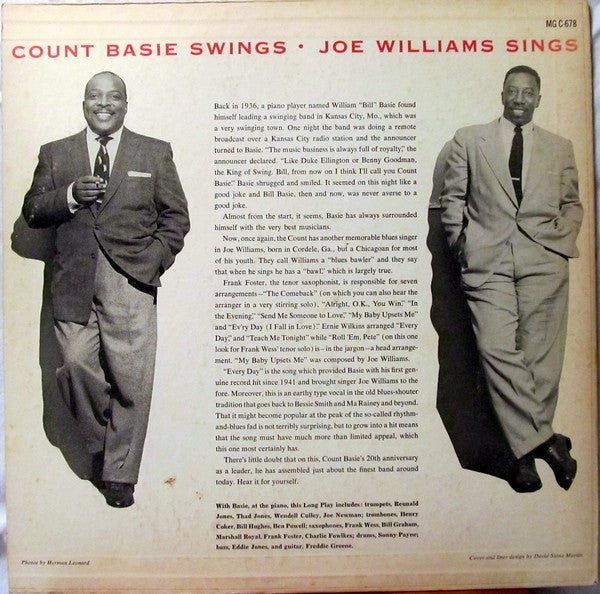 Count Basie Swings • Joe Williams Sings