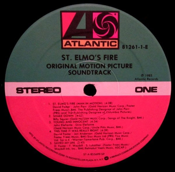 St. Elmo's Fire (Original Motion Picture Soundtrack)