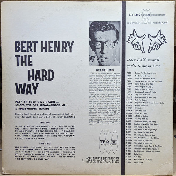 Bert Henry - The Hard Way