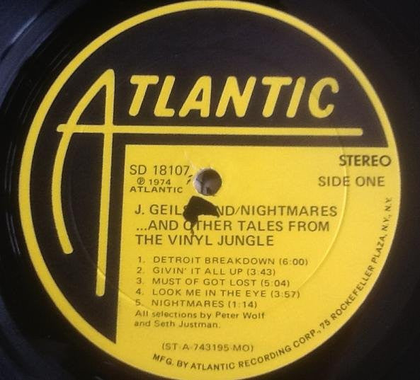 Nightmares ...And Other Tales From The Vinyl Jungle