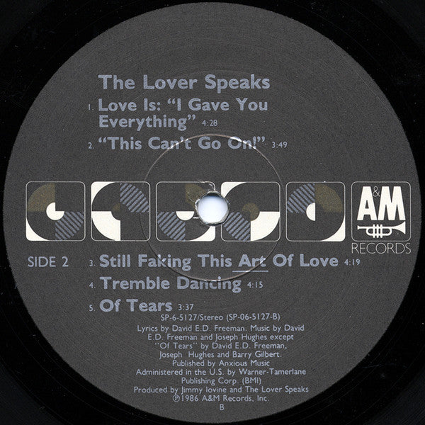 Lover Speaks, The - The Lover Speaks