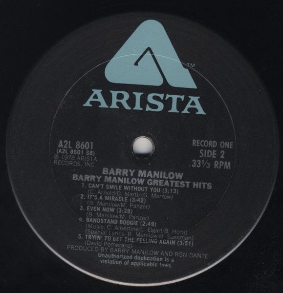 Barry Manilow - Greatest Hits