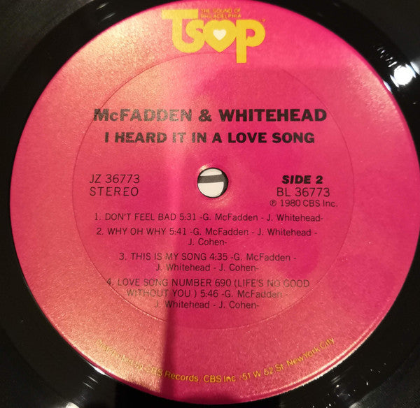 McFadden & Whitehead - I Heard It In A Love Song