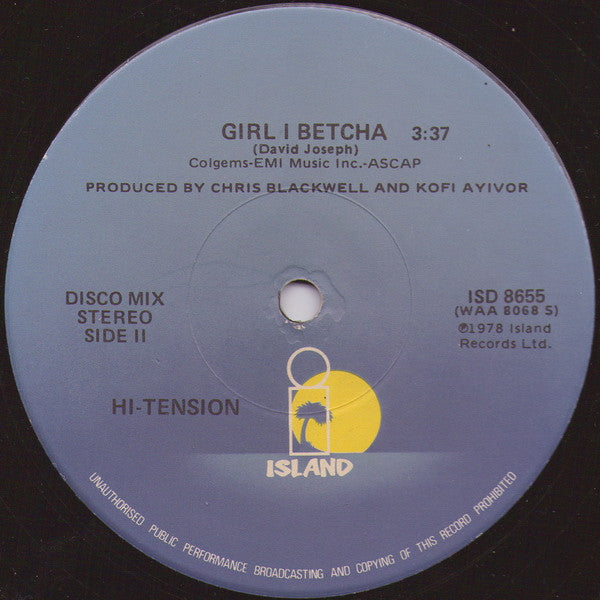 Hi-Tension / Girl I Betcha