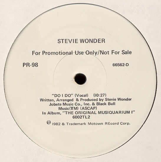 Stevie Wonder - Do I Do / Front Line